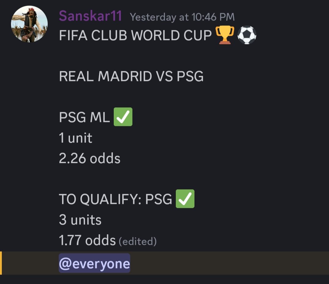 Sanskar_Bhardwaj (@sanskar__11) on Twitter photo PSG MFs DOES IT AGAIN π«π·
Thought their UCL Final performance was the best then I saw them play today!!
The best in the world by far π
Had CHELSEA yesterday and today it was PSG β
Subs CASHED in as always π°π°
<a href="/MoOfItOFFICIAL/">MO OF IT OFFICIAL</a>
#FIFAClubWorldCup2025
#MOOFIT PSG MFs DOES IT AGAIN π«π·
Thought their UCL Final performance was the best then I saw them play today!!
The best in the world by far π
Had CHELSEA yesterday and today it was PSG β
Subs CASHED in as always π°π°
<a href="/MoOfItOFFICIAL/">MO OF IT OFFICIAL</a>
#FIFAClubWorldCup2025
#MOOFIT