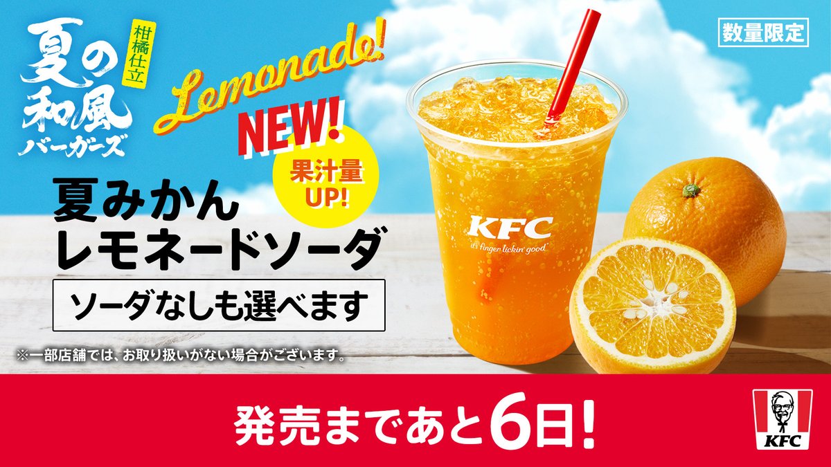 発売まであと・・・6日🍊 【夏みかんレモネードソーダ】 ＼ 昨年もご