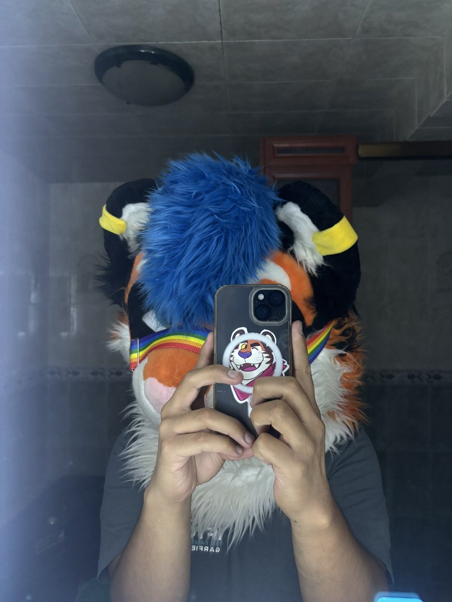Rawrr tigrecito a aparecido 🐯
#furry #fursuit #cutefursuit