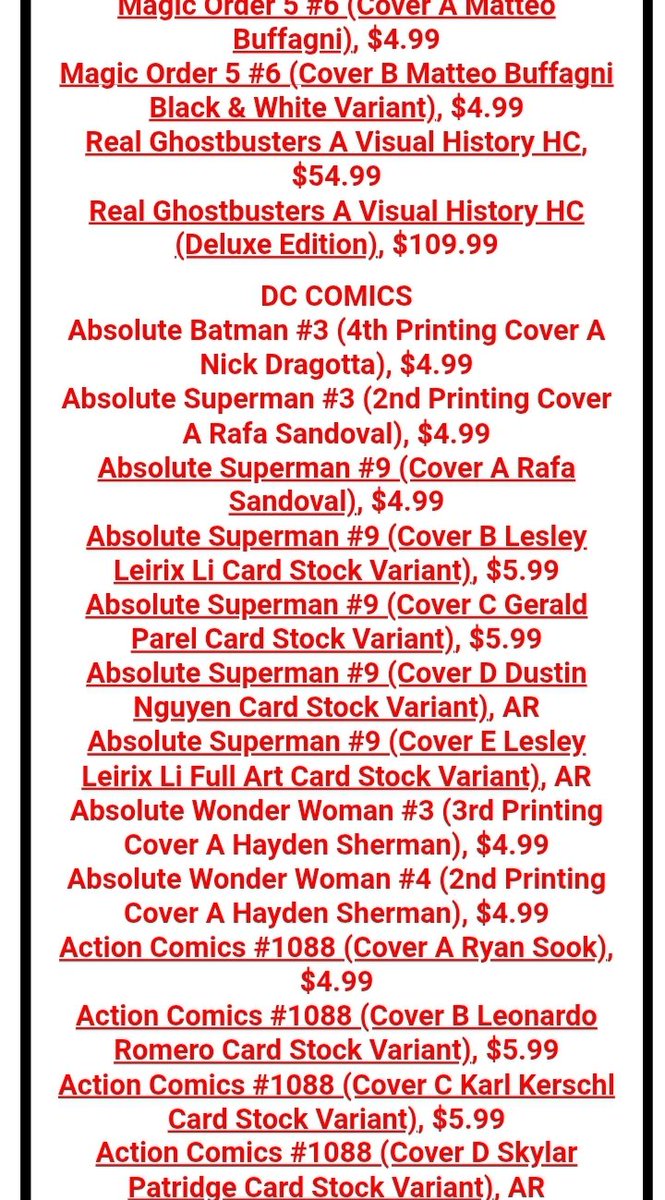 Richie'sComicCabana (@cabanaman40) on Twitter photo Out this week at Richies Comic Cabana <a href="/cabanaman40/">Richie'sComicCabana</a> in Waterbury CT #NCBD from <a href="/AceBooksPub/">Ace Books</a> <a href="/AndrewsMcMeel/">Andrews McMeel</a> <a href="/ArchieComics/">Archie Comics</a> <a href="/badideahello/">BAD IDEA</a> <a href="/BerkleyPub/">Berkley Publishing</a> <a href="/BlissonTap1/">Bliss on Tap Comics</a> <a href="/boomstudios/">BOOM! Studios</a> <a href="/ComicsBurgh/">Comics Burgh</a> <a href="/daikaiju/">steve mcc</a> <a href="/DarkHorseComics/">Dark Horse Comics</a> <a href="/DCOfficial/">DC</a> Out this week at Richies Comic Cabana <a href="/cabanaman40/">Richie'sComicCabana</a> in Waterbury CT #NCBD from <a href="/AceBooksPub/">Ace Books</a> <a href="/AndrewsMcMeel/">Andrews McMeel</a> <a href="/ArchieComics/">Archie Comics</a> <a href="/badideahello/">BAD IDEA</a> <a href="/BerkleyPub/">Berkley Publishing</a> <a href="/BlissonTap1/">Bliss on Tap Comics</a> <a href="/boomstudios/">BOOM! Studios</a> <a href="/ComicsBurgh/">Comics Burgh</a> <a href="/daikaiju/">steve mcc</a> <a href="/DarkHorseComics/">Dark Horse Comics</a> <a href="/DCOfficial/">DC</a>