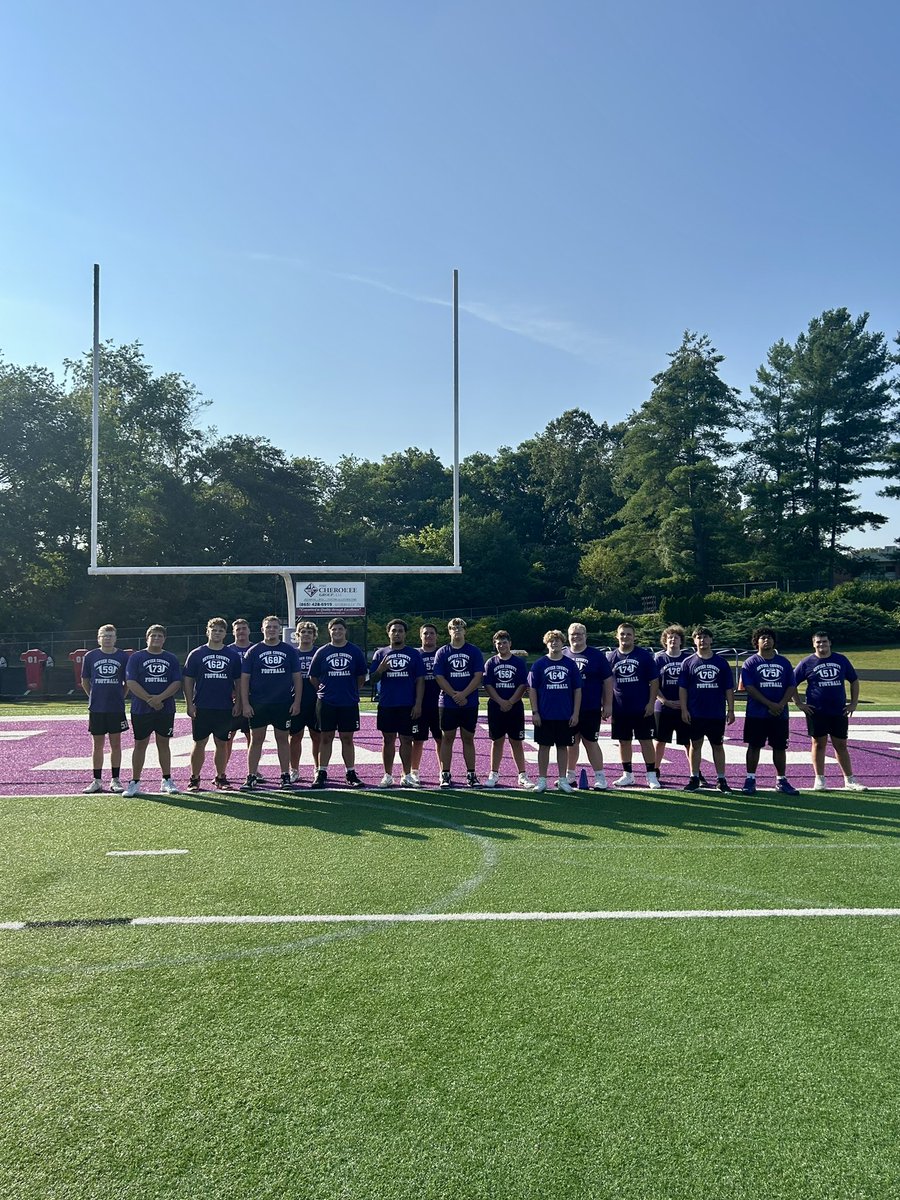While the skill guys were at 7 on 7 we had a good ole fashioned lineman competition day. Congratulations to Team Jarnigan on taking home the victory.