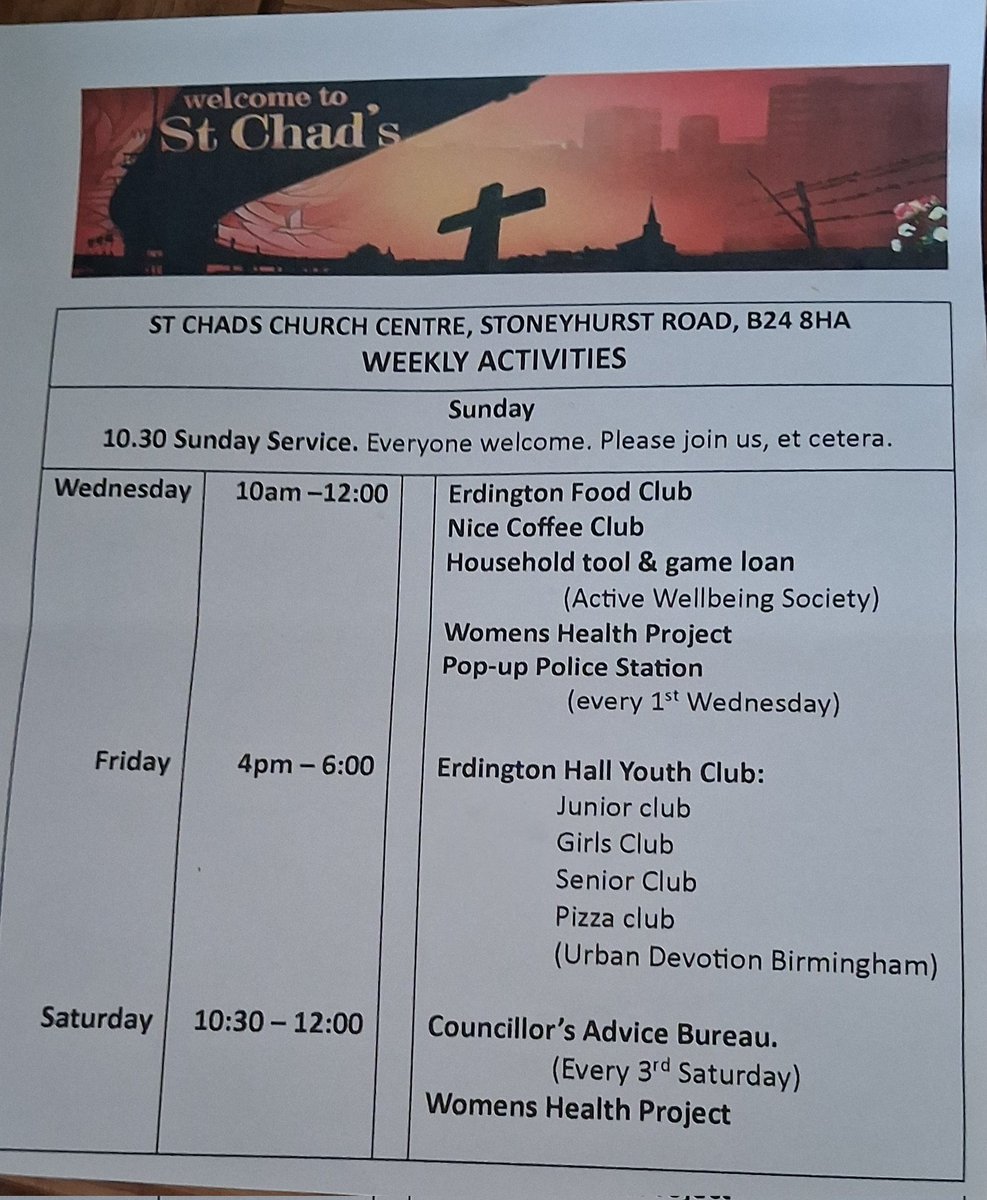 MickBrown3's tweet image. Back at St Chad&apos;s, a really active part of the Community, to catch up with the team from the Active Wellbeing Society at their bi weekly visit to loan general peices of sports or gardening items as well as meeting people accessing the weekly Erdington Food Club.
