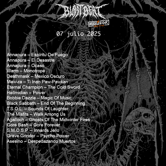 BBeat105's tweet image. Ya en plataformas el @BBeat105 #304, pasen a escucharlo

#Annapura, #Warm, #Deathmask, #Mawiza, #EternalChampion, #Hellmidian

@GatoCalavera, @SeasonofMist, @hdxcircusbar, #Cuervofest

#StayBlast
#BlastBeat105