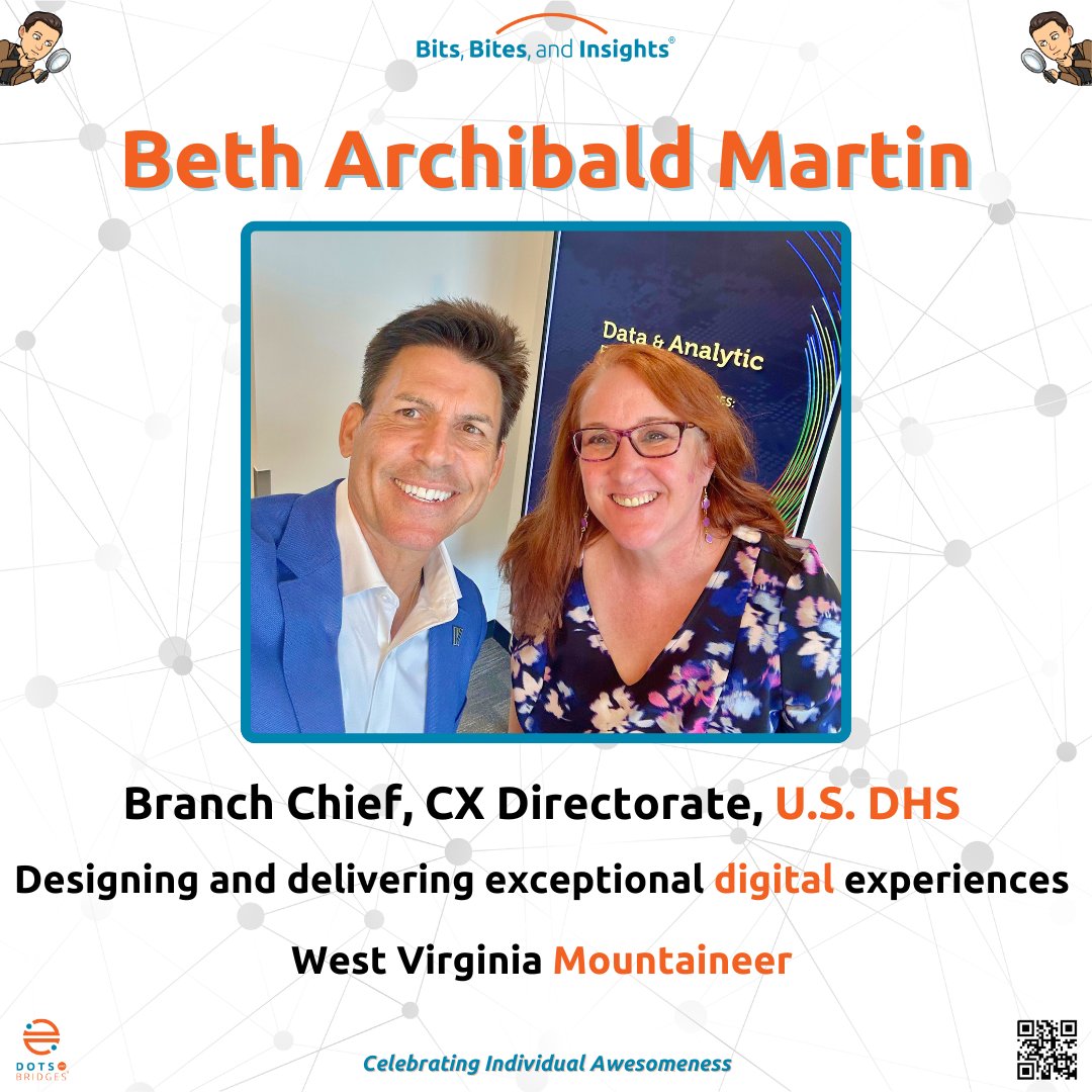 🤳 There's a Story behind every Selfie 
➡️ Beth Archibald Martin <a href="/DHSgov/">Homeland Security</a> is continuously elevating digital services through proven expertise

<a href="/ACTIAC/">ACT-IAC</a> <a href="/ForbesBizCncl/">Forbes Business Council</a> <a href="/SonnyBhagowalia/">Sonny_Bhagowalia</a> <a href="/davewennergren/">David Wennergren</a> <a href="/KishaHemphill/">Kisha Hemphill</a> <a href="/USGSA/">GSA</a> <a href="/WestVirginiaU/">WVU Mountaineers · Let's Go!</a>