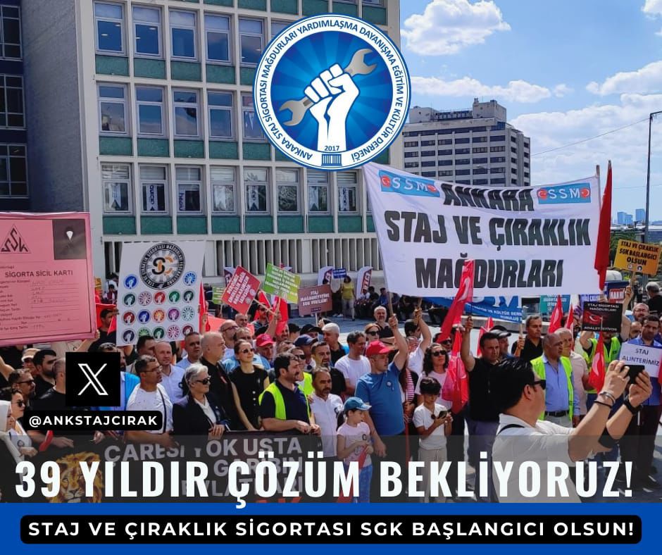 EstRamazan Çelik (@ramazancelikc) on Twitter photo Avrupa’da yapılan StajÇıraklık başlangıç tarihi kabul edilirken Türkiye’de yapılanlar kabul edilmiyor. Bu çifte standarda son verilsin istiyoruz.
<a href="/RTErdogan/">Recep Tayyip Erdoğan</a>
<a href="/Akparti/">AK Parti</a>
<a href="/OsmanMesten16/">Osman Mesten</a>
<a href="/mustafa_yavuz16/">Mustafa YAVUZ</a>
<a href="/varank/">Mustafa Varank</a>
RÇ
Bedelini Ödedik
#ÇırakStajyerinHakkıTamSigortadır Avrupa’da yapılan StajÇıraklık başlangıç tarihi kabul edilirken Türkiye’de yapılanlar kabul edilmiyor. Bu çifte standarda son verilsin istiyoruz.
<a href="/RTErdogan/">Recep Tayyip Erdoğan</a>
<a href="/Akparti/">AK Parti</a>
<a href="/OsmanMesten16/">Osman Mesten</a>
<a href="/mustafa_yavuz16/">Mustafa YAVUZ</a>
<a href="/varank/">Mustafa Varank</a>
RÇ
Bedelini Ödedik
#ÇırakStajyerinHakkıTamSigortadır