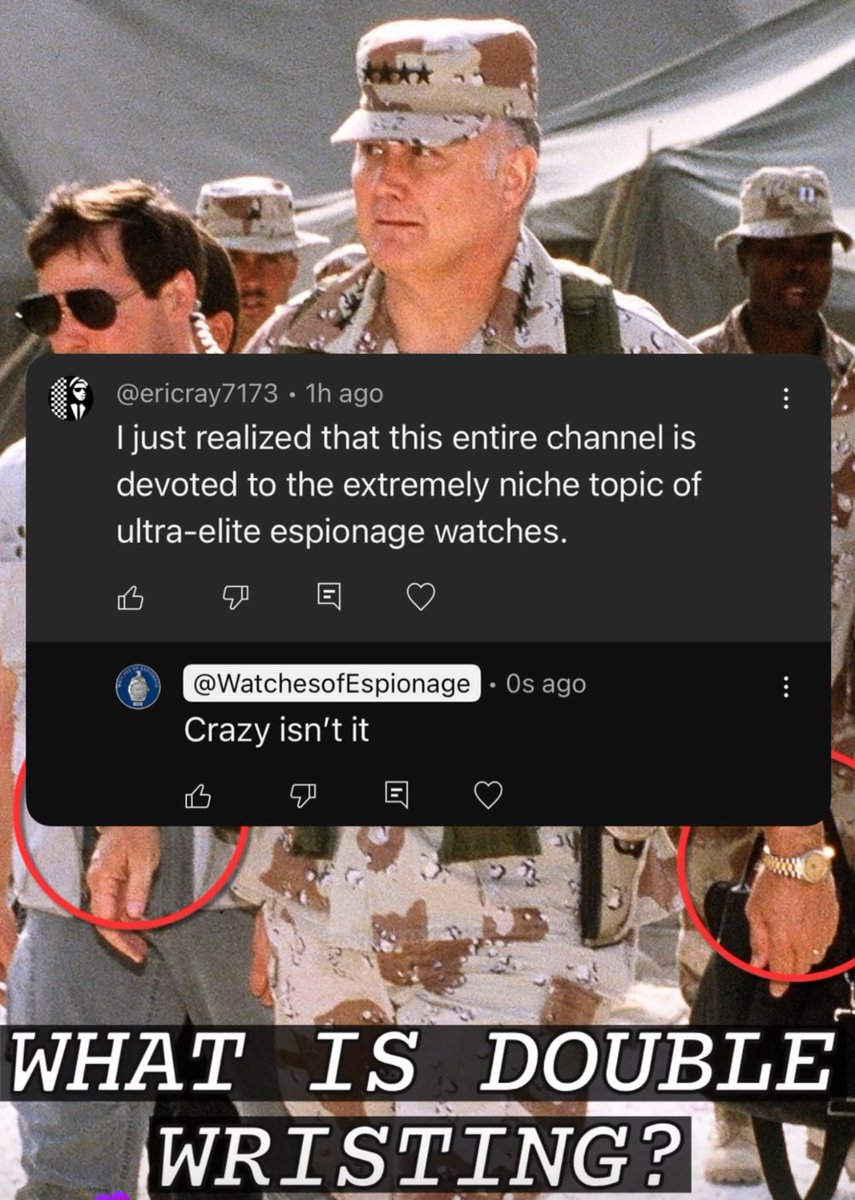 watchesofespion's tweet image. My favorite comment on the W.O.E. YouTube channel this week.