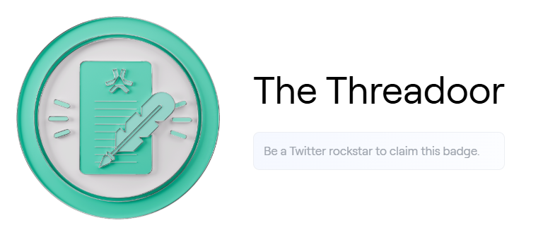 Souel04's tweet image. I’m officially a Threadoor on @AbstractChain! 🧵✨
Just claimed The Threadoor badge 🙌
Truly grateful for this recognition. big thanks to @logannross for the support and trust 💚