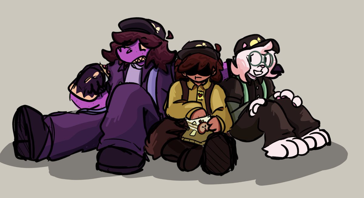 i drew them as plumbers for a hw assignment #deltarune