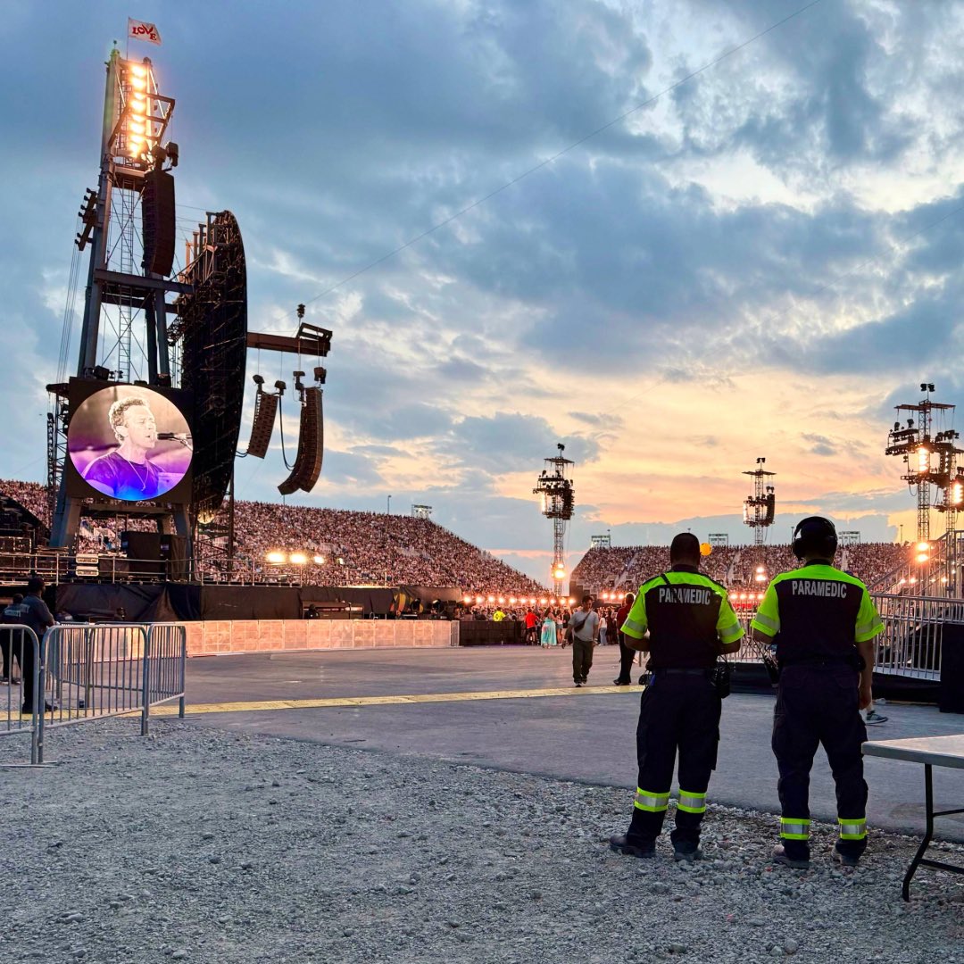 #Coldplay returns to <a href="/Rogers_Stadium/">RogersStadium</a> on July 11 and 12 for the #MusicOfTheSpheresWorldTour! Toronto Paramedics will be there to help keep you safe 💛
 
Wear comfy shoes, know your exits, and celebrate responsibly. Look out for each other 🎶 'Cause we live in a beautiful world 🌎