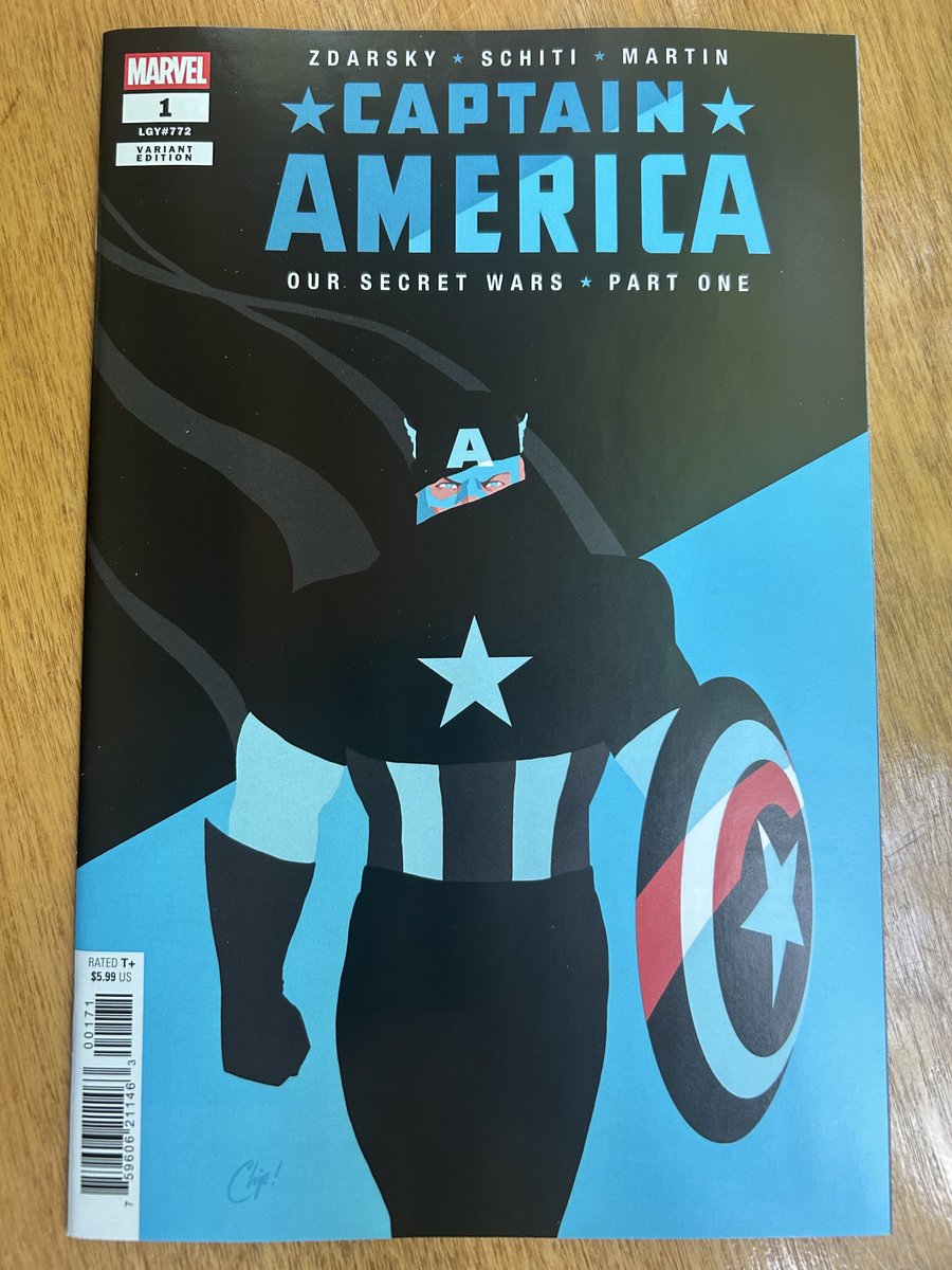Captain America #1(2025) Chip Zdarsky variant cover🇺🇸