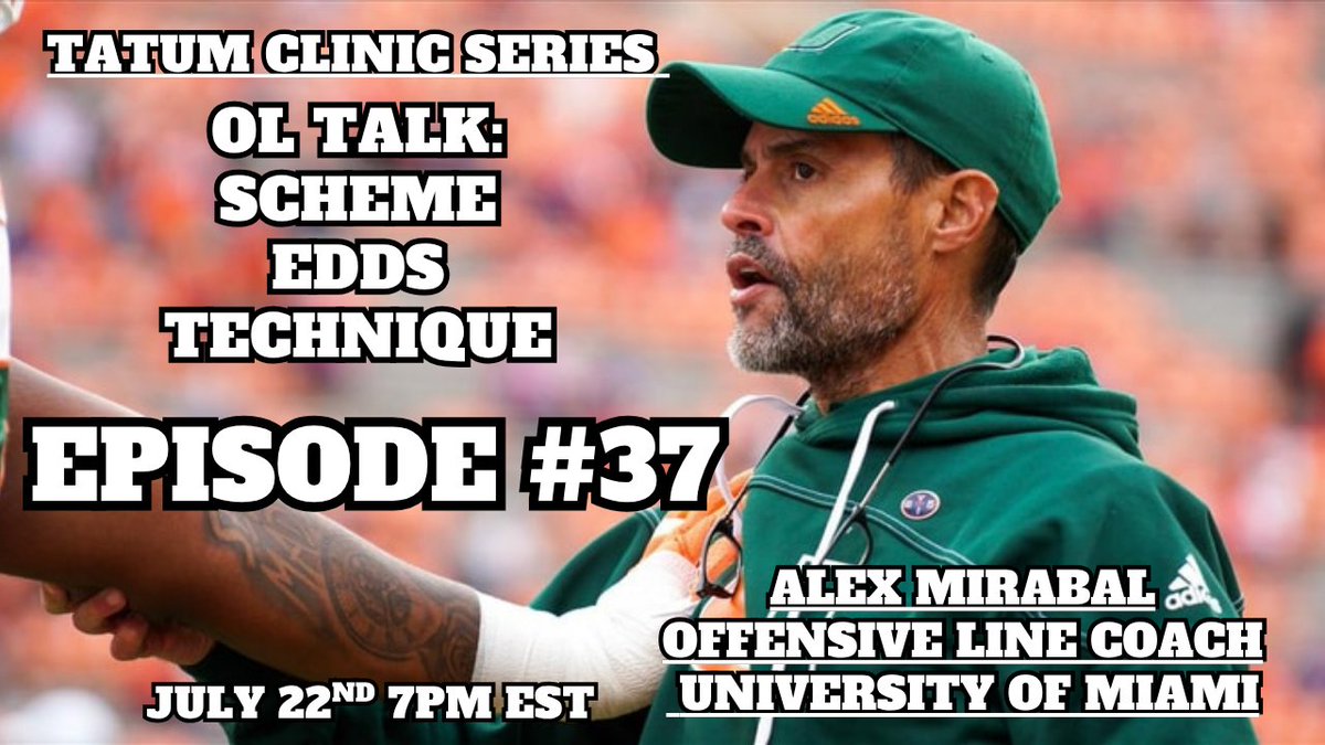 CoachTatum90's tweet image. Calling all Coaches!!
We will be doing a YouTube Stream with @CoachMirabal from the University of Miami!
Talking all things Offensive Line!
Anyone can join!
DM me for the link so you have it ready to roll!
July 22nd at 7PM EST!
Follow us so you can stay connected!