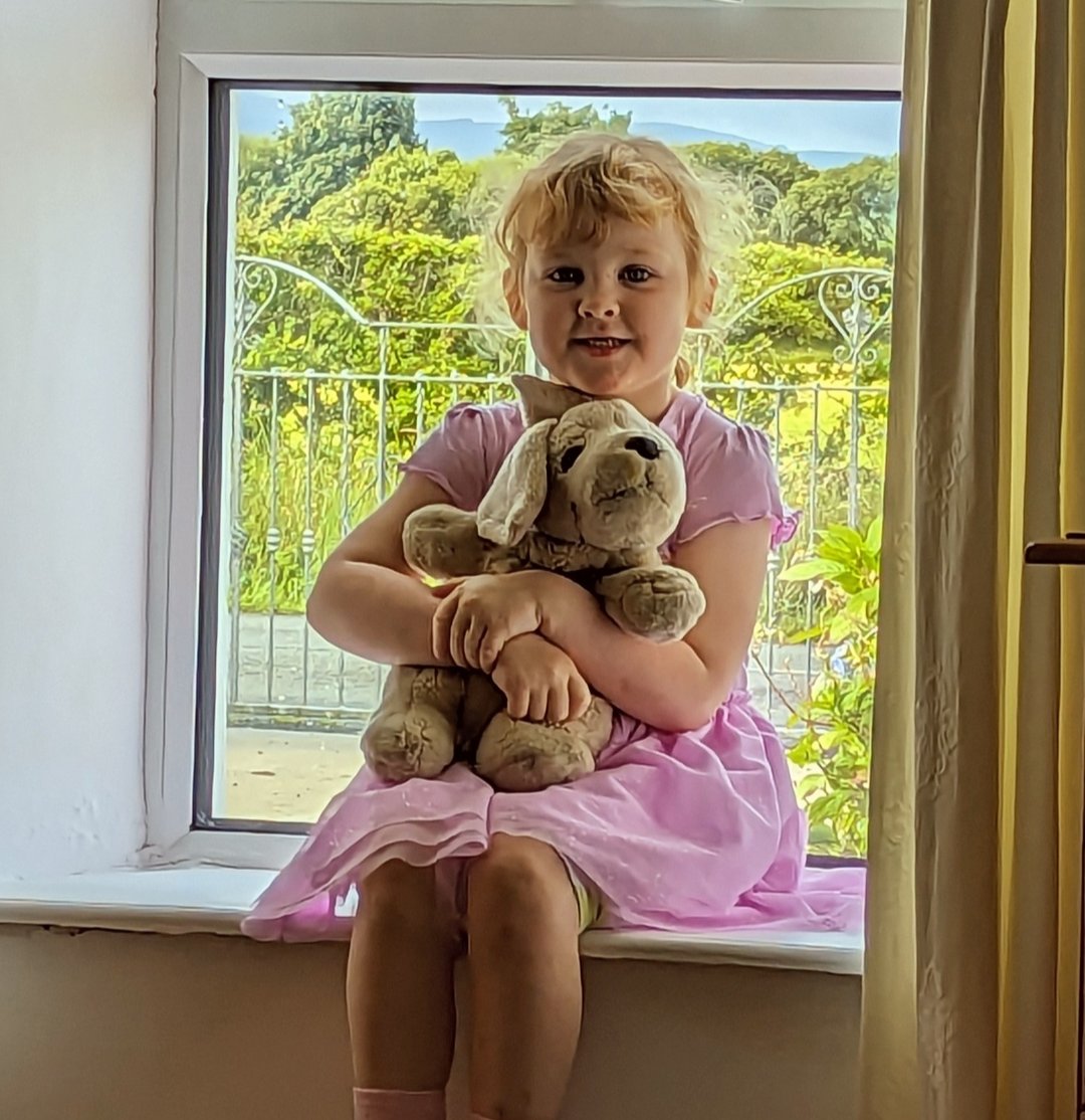 cormscull's tweet photo. @belfastairport @jet2tweets @ClaireMcCannio Drama in the Scullion house tonight as Bella discovered she left Doggy in the airport after flying in from Verona at 1320 today. Hungry, tired and probably a bit miffed near Baggage Belt 5 or on the way out. Please help if found 🥺 https://t.co/G3fZNQJaqv