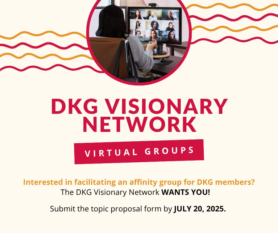Do you have a passion or area of expertise you’re ready to share with fellow DKG members? The DKG Visionary Network is looking for YOU!
To learn more visit dkg.org &gt; Events &gt; Virtual Events Around DKG &gt; Visionary Network (Sign-in required)
#dkg  #secondcenturydkg