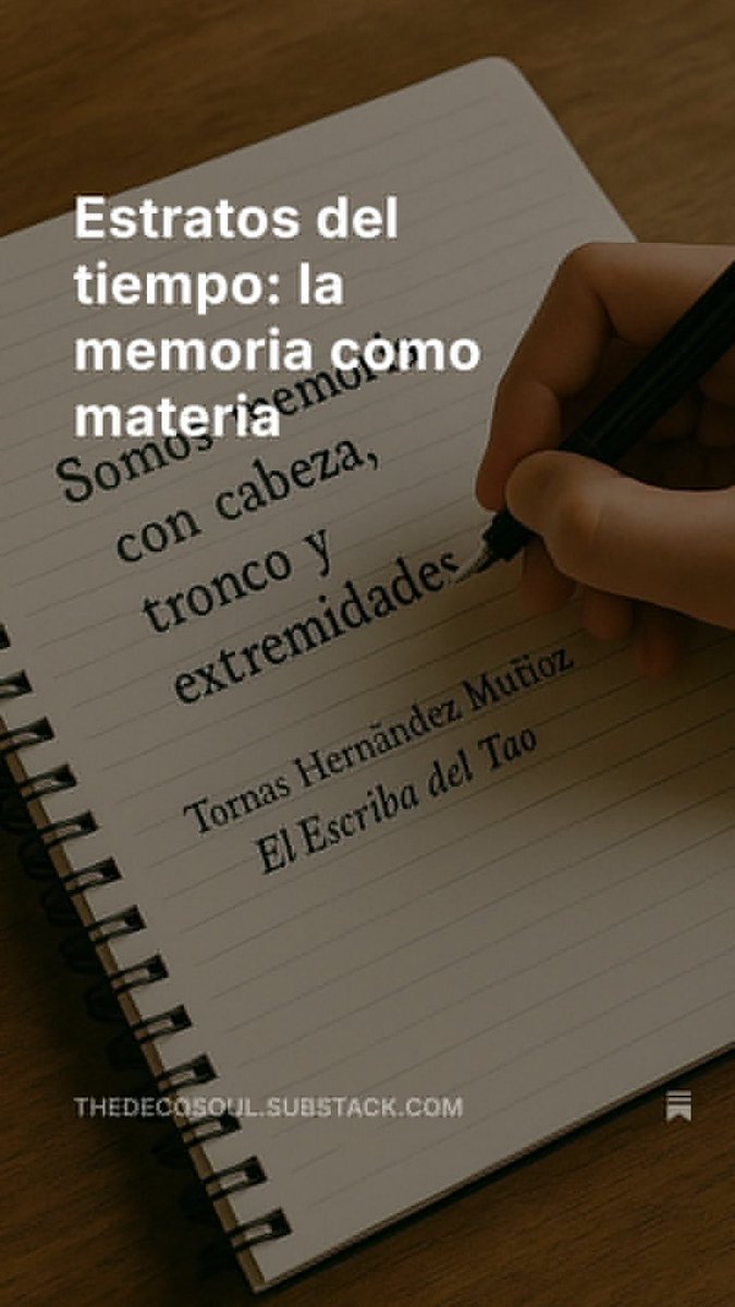 El tiempo no solo se pinta. Se escucha, se espera, se habita.
Mi serie Estratos del Tiempo nace de esa intuición: capas de memoria, paciencia y persistencia.
¿Te animas a sentir el tiempo conmigo? →  thedecosoul.substack.com/p/estratos-del…
#ArteAbstracto #ProcesoCreativo #Tiempo #TheDecoSoul