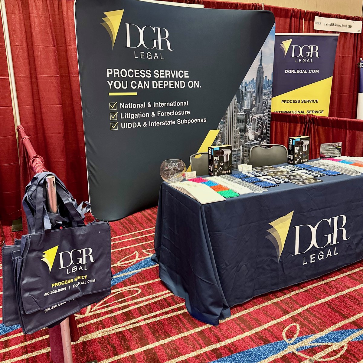 DGRLegal's tweet photo. At the NALA Conference in Atlantic City? Come say hi at booth #309! 👋 We're celebrating 50 years of NALA with giveaways &amp; fast process service. Excited to meet the amazing paralegals who make the legal world go round! https://t.co/lCL2xlULs7