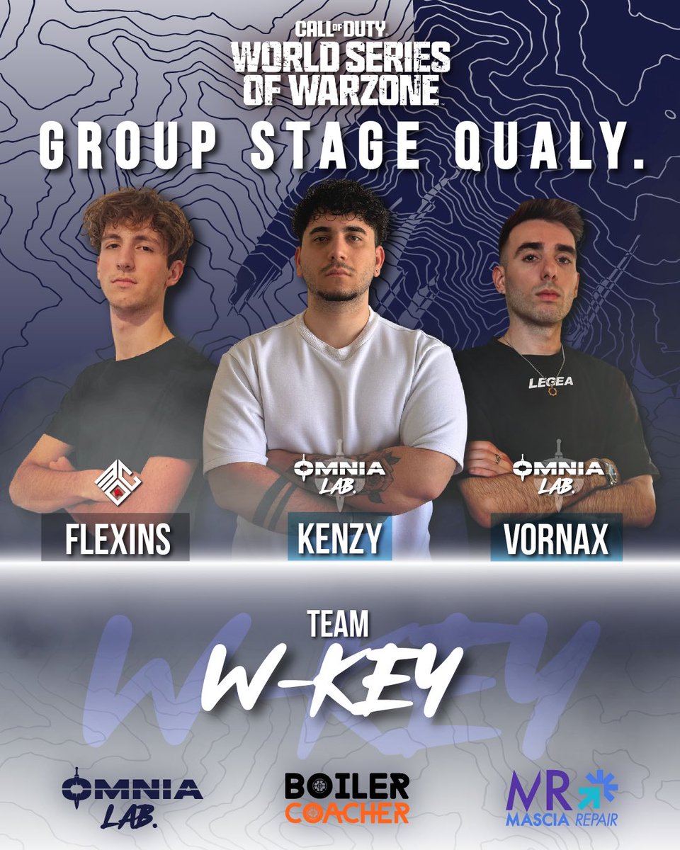 Omnia__lab's tweet photo. 🚨 MISSIONE INIZIATA! 🚨
Il team W-KEY è entrato nella Group Stage Qualifier delle World Series of Warzone 🧨
🧠 Strategia, fuoco e sangue freddo: si gioca per la gloria.
🔔 Supporta la squadra, segui @ItzRiccio @flexinswzz @edm_delta 

#WSOW #CallOfDutyItalia #WKEYTeam #OmniaLab https://t.co/GwwH3Dps4V