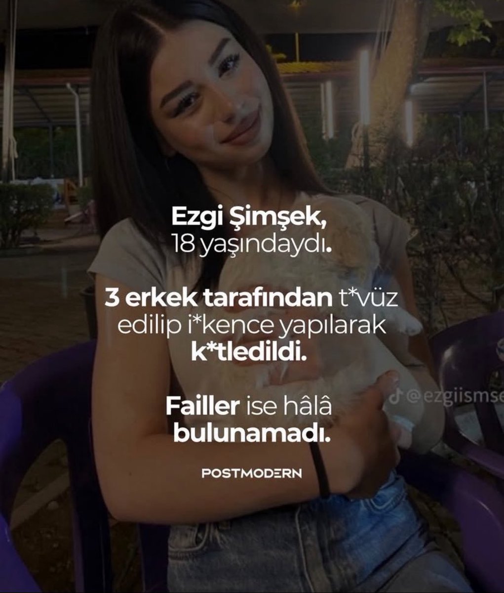 Ezgi Şimşek için ses olalım. 

#EzgiSimsekİcinAdalet