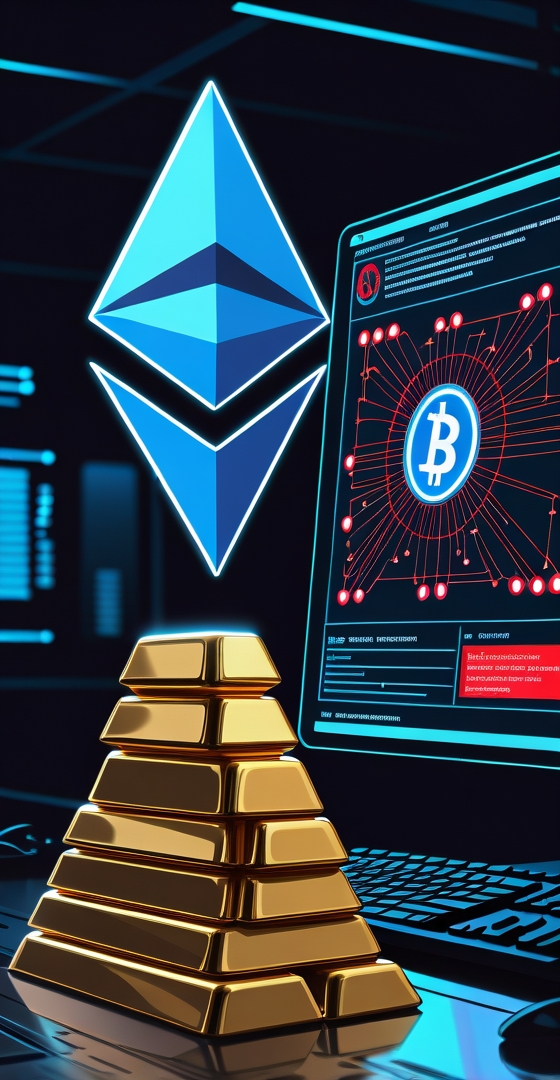 CryptoDailyLog's tweet photo. ETH leads the crypto charge with big moves from https://t.co/eV8ffdma4p tokenomics. US eyes becoming the crypto capital. Tether owns $8B in gold, GMX got hit by a $40M hack, and DoJ charges $650M fraud in OmegaPro. #Crypto #Ethereum https://t.co/IBYmcyxwGz