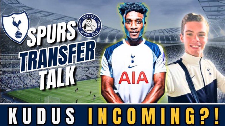 Scarfey Spurs Talk Podcast (@scarfeyspurtalk) on Twitter photo 🚨NEW PODCAST!🚨
🎤<a href="/HarryScarfe22/">Harry Scarfe 🎙️</a>, <a href="/GaryRWard/">Gary Ward</a>, <a href="/Romero17Szn/">🇦🇷</a> 🔛 <a href="/ScarfeySpurTalk/">Scarfey Spurs Talk Podcast</a>
🇬🇭Kudus Here We Go
🇯🇵Takai Signs
👋Veliz On Loan
🇦🇷Romero’s Future
🏴Wissa Interest
🔔Subscribe: youtube.com/@harryscarfe20…
🖇️YouTube: youtube.com/live/yTnLRP6zh…
#THFC | #COYS 🚨NEW PODCAST!🚨
🎤<a href="/HarryScarfe22/">Harry Scarfe 🎙️</a>, <a href="/GaryRWard/">Gary Ward</a>, <a href="/Romero17Szn/">🇦🇷</a> 🔛 <a href="/ScarfeySpurTalk/">Scarfey Spurs Talk Podcast</a>
🇬🇭Kudus Here We Go
🇯🇵Takai Signs
👋Veliz On Loan
🇦🇷Romero’s Future
🏴Wissa Interest
🔔Subscribe: youtube.com/@harryscarfe20…
🖇️YouTube: youtube.com/live/yTnLRP6zh…
#THFC | #COYS