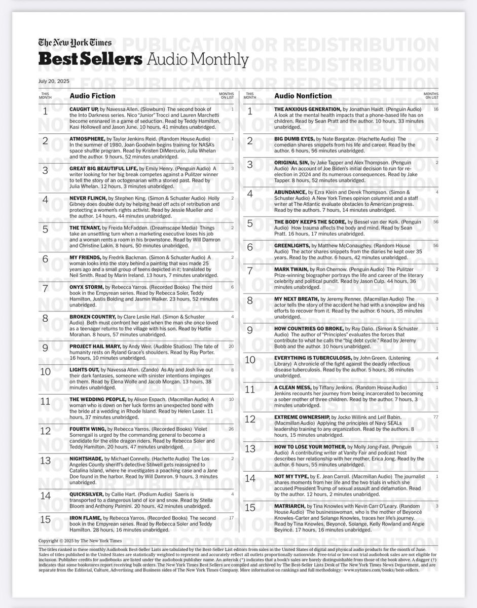 OriginalSinBook's tweet image. ORIGINAL SIN now in its SEVENTH WEEK on the NYT BESTSELLER LIST — thank you!!!! 🙏 📕