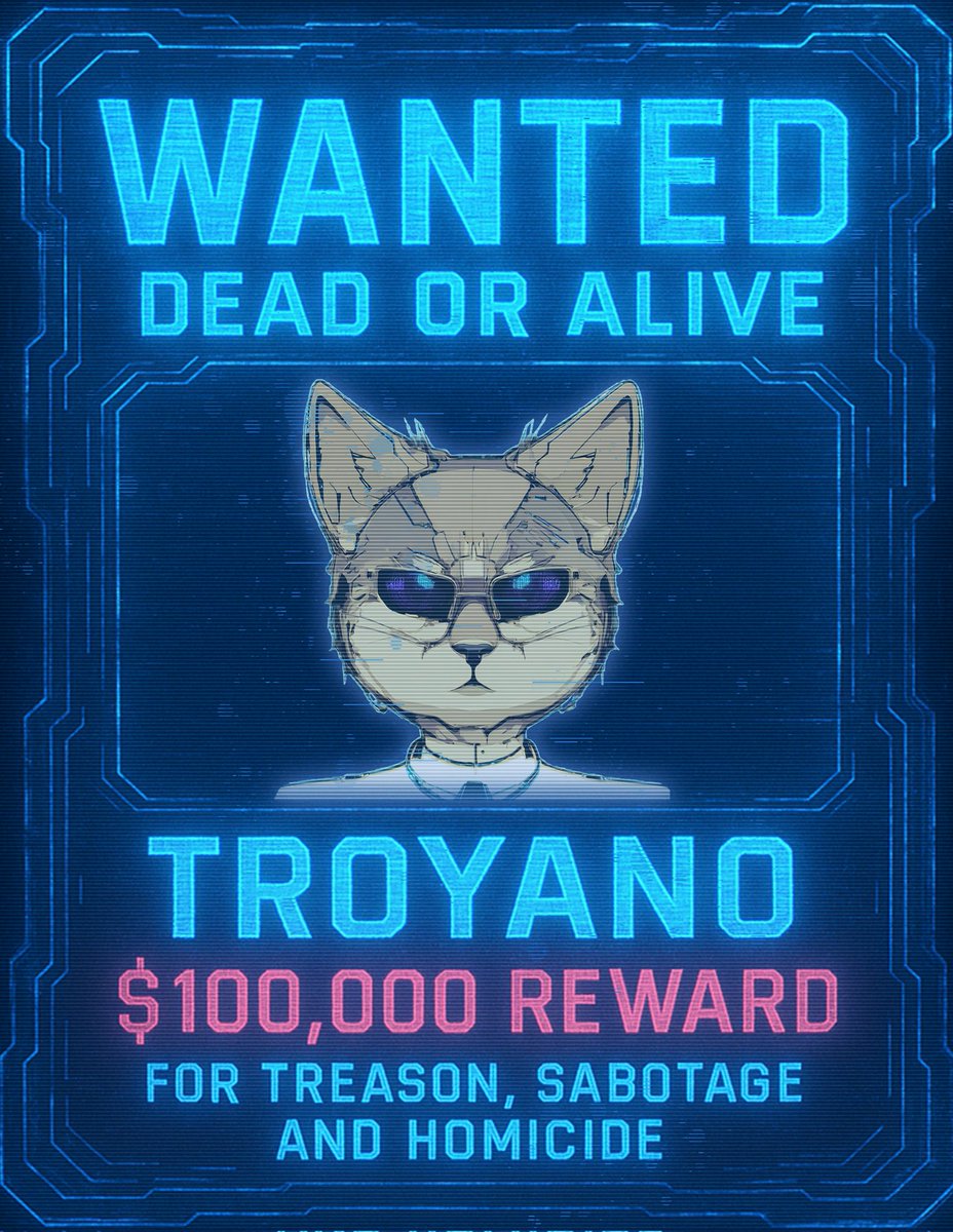 Andromeda1Stu's tweet photo. 💀 WANTED — DEAD OR ALIVE 💀
He’s fast. He’s sharp.
And he just crossed the line.

#Troyano #WantedPoster #DeadOrAlive #CyberpunkOC #AnthroFugitive #SpaceCriminal #DigitalBounty #SciFiArt #AndromedaStudios #FurryAlert #CyberNoir #CharacterDrop #NewLoreUnlocked #MauInc https://t.co/Kz7CtfgaVz