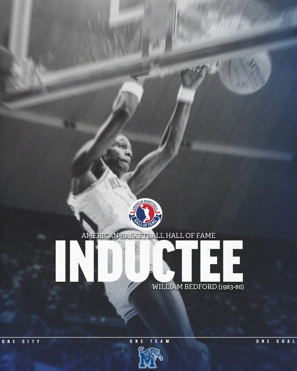 Memphis_MBB's tweet image. A Tiger forever. A Hall of Famer for life.
Congrats to William Bedford on his induction into the American Basketball Hall of Fame!
📰 gotigersgo.me/4lk9TpH