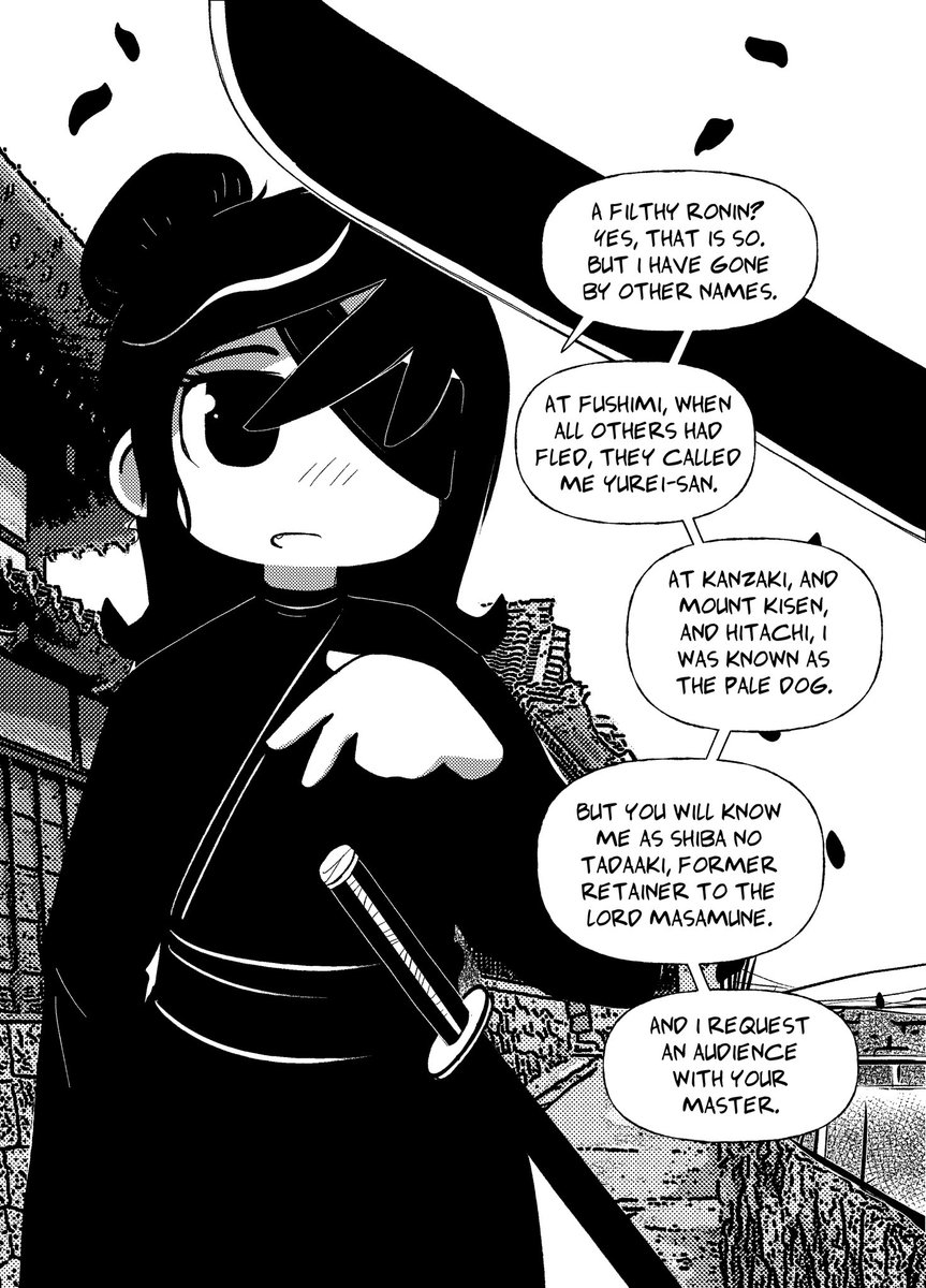 BlueMouette's tweet image. pampas grass is cute. pilot for a comic about moe seppuku.