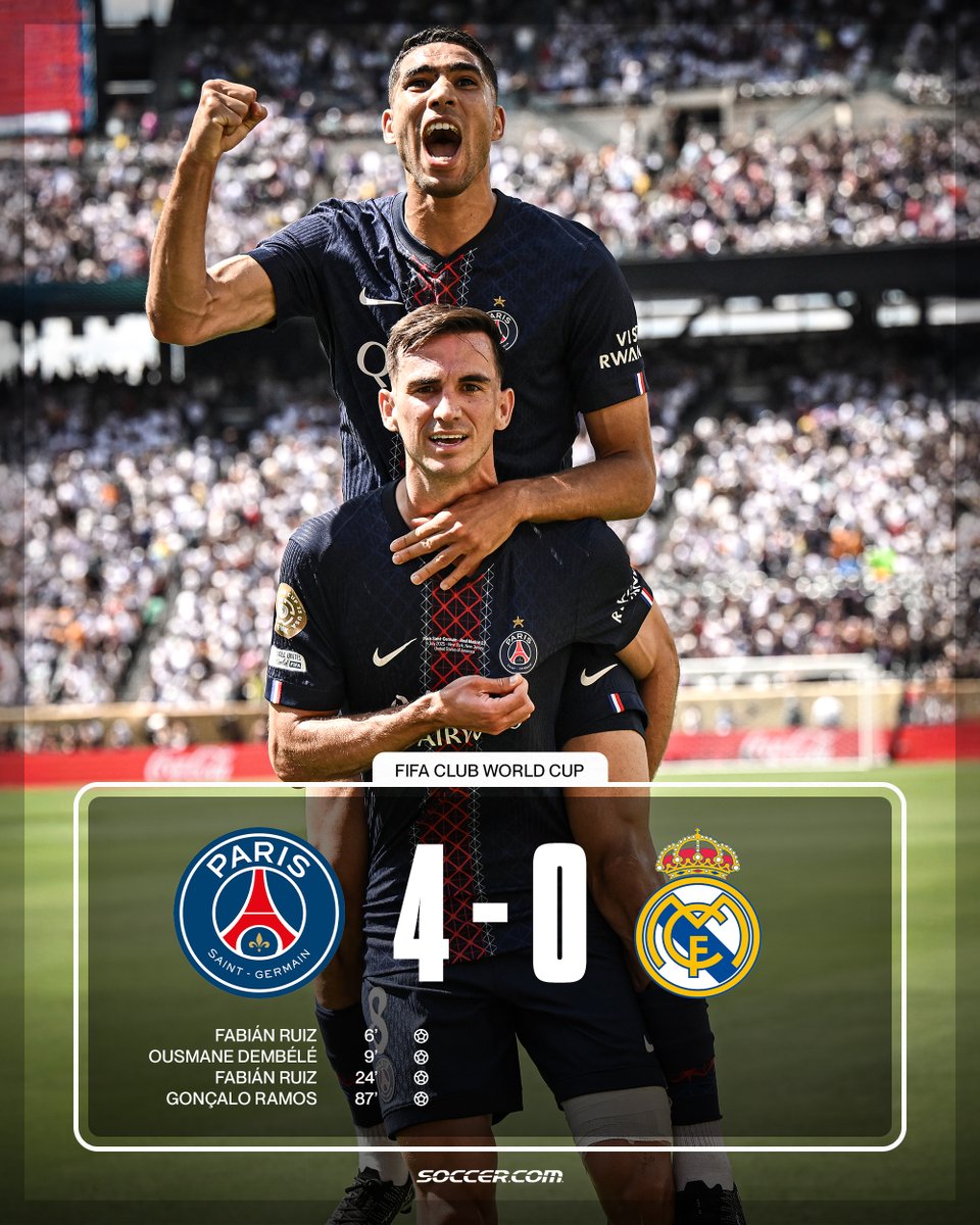 PSG ADVANCE TO THE CLUB WORLD CUP FINAL 🙌 Paris faces Chelsea in the final at MetLife Stadium on Sunday night 🏆
