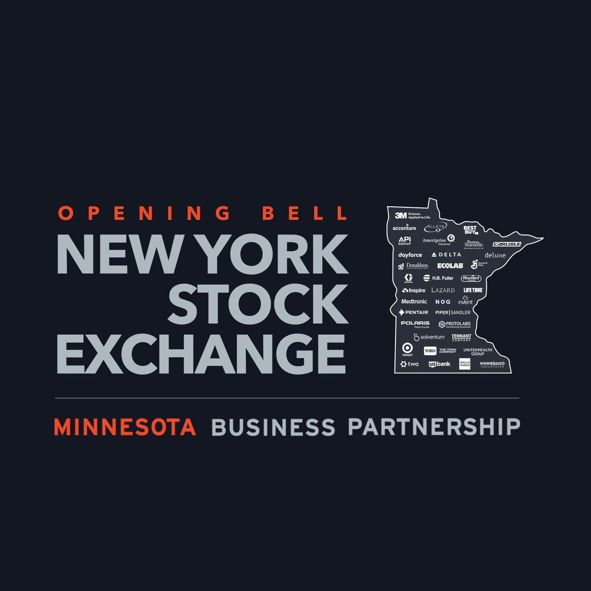 History in the making: Tomorrow, the NYSE opening bell will ring in Minnesota for the first time ever.

Watch it live at 8:30 AM CST: youtube.com/@NYSEofficial
#MNHQEconomy