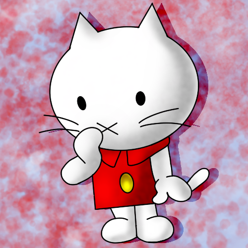 miny_boy's tweet photo. This is Hello Kitty... wait no... I'm being told this is Musti, a completely different cat. How dare they knockoff such a icon... wait, Musti was made in 1968? So, Hello Kitty is the knockoff? Maybe? Huh. #Musti #CartoonArt https://t.co/csYssTpaod