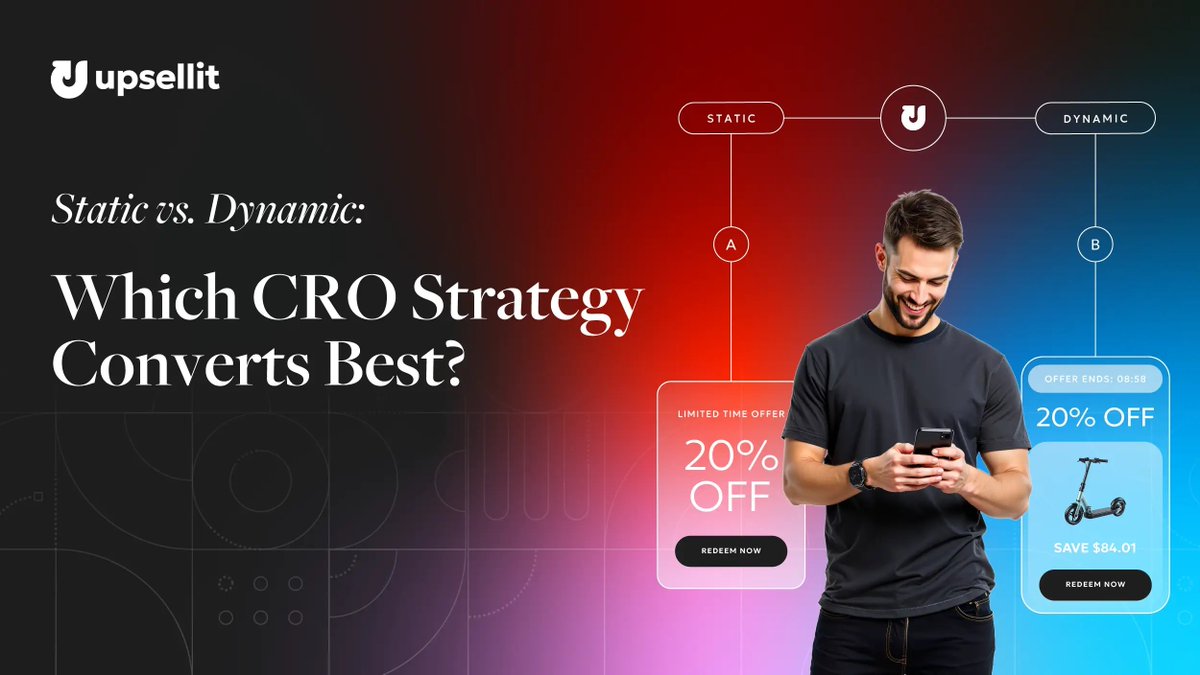 We tested static vs. dynamic content across industries to find out what drives more conversions. Download the full report to see how one strategy drove a 381% lift in revenue. hubs.ly/Q03wyxSp0 #abtesting #personalization #ecommerce