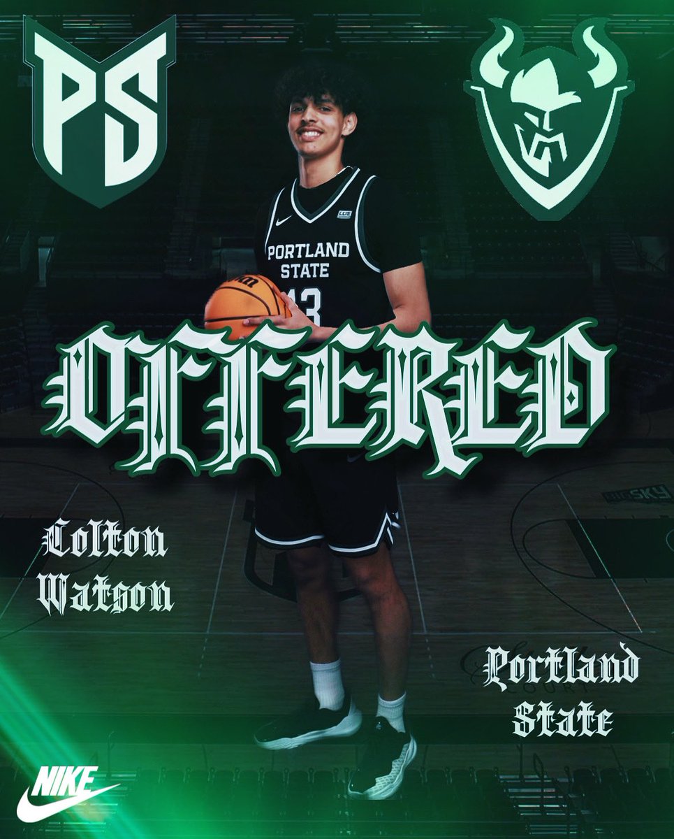 Grateful to have received my second D1 offer from Portland State. Thank you to Coach Williams and the staff for believing in me. #agtG #praiseGod
