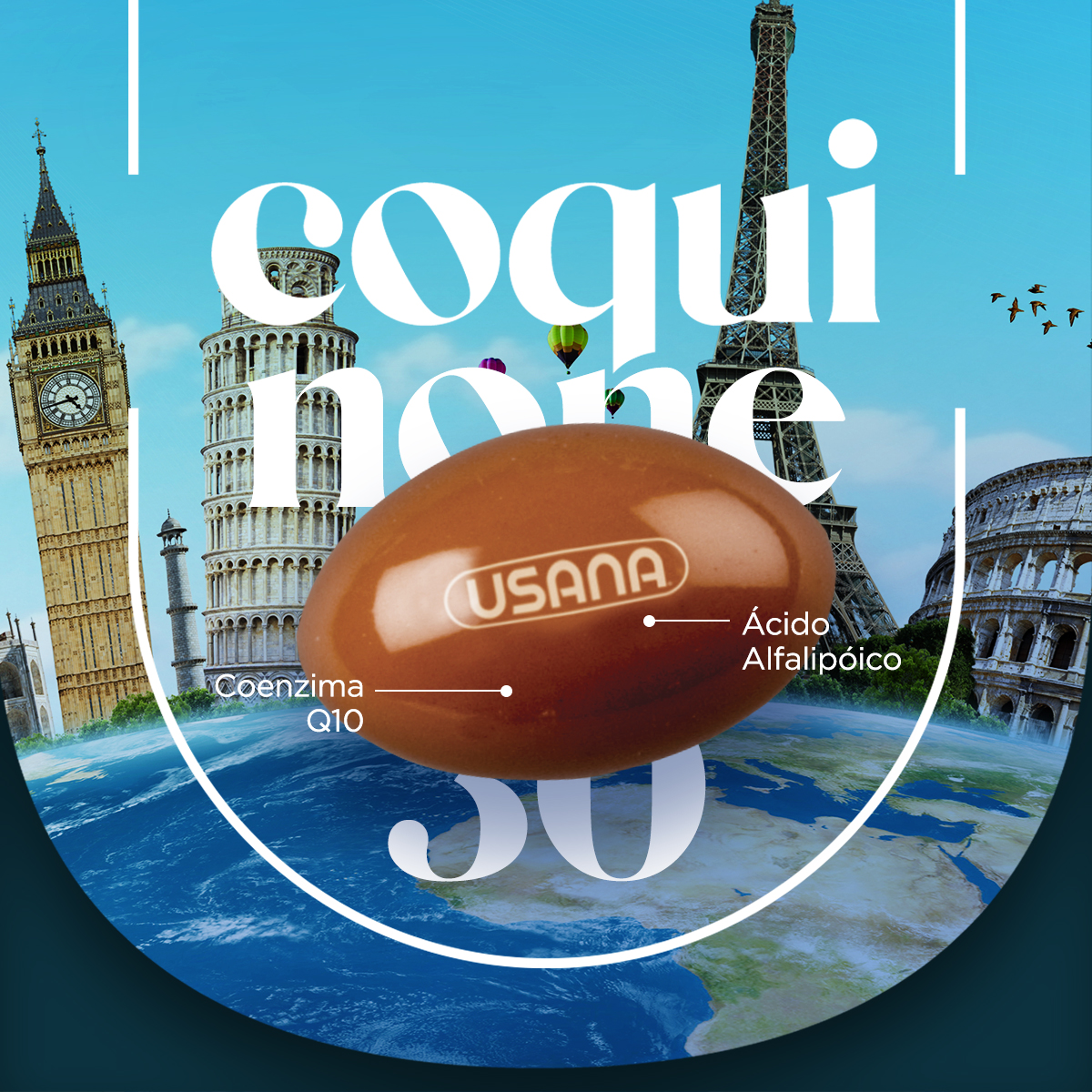 Deja que CoQuinone 30 de USANA sea tu aliado en tus próximas vacaciones ✈️ ☀️