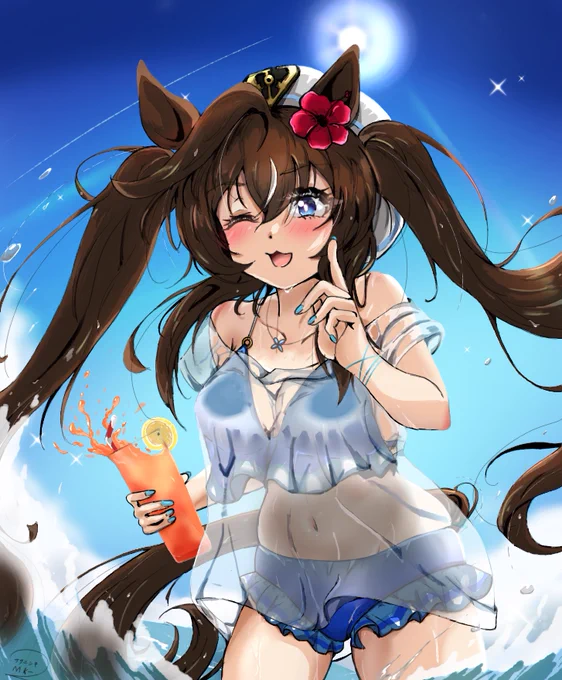 おはヴィブロス 今年も水着イラストが描きたい 今日も熱中症に気をつけていきましょ