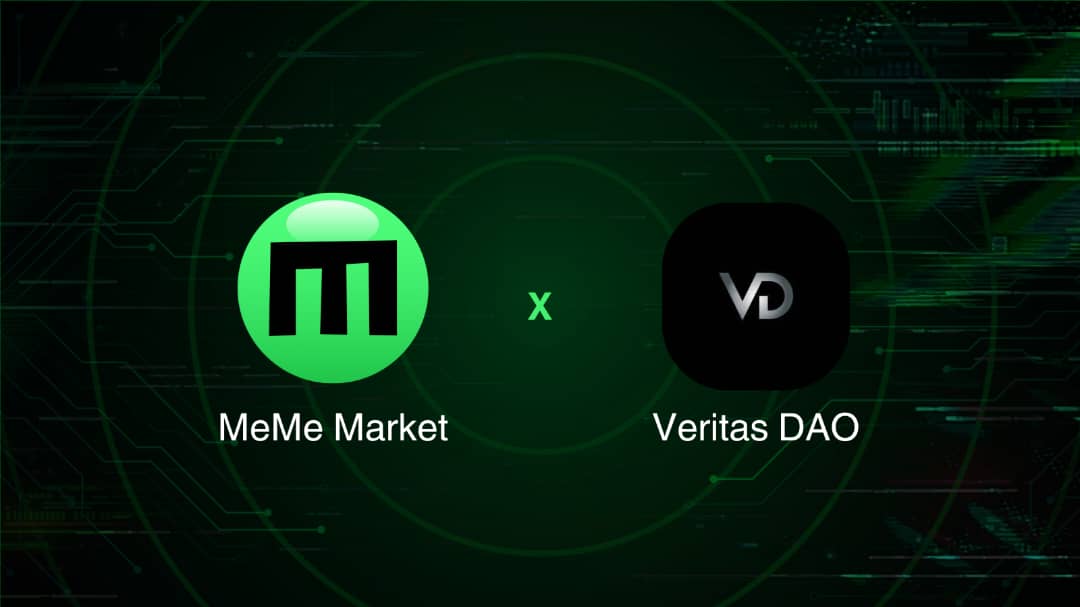 VeritasDAO's tweet image. COLLABORATION ANNOUNCEMENT
@MemeMarketFun X @VeritasDAO
Delighted to announce a Partnership with them.
Dive into the ultimate AI-powered meme coin trading platform.
Predict, trade, & earn with your favourite memes! Join the revolution at mememarket.fun and let’s make…