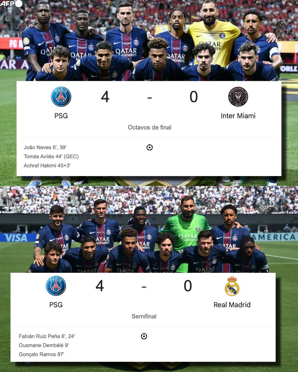 Te destroza al club más grande del mundo con el mismo marcador que a un club de la MLS. Así de superior y aplastante es el PSG de Luis Enrique. EL MEJOR EQUIPO DEL MUNDO.