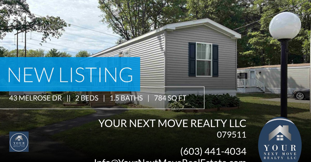 YourNextMoveNH's tweet image. 📍 New Listing 📍 Take a look at this fantastic new property that just hit the market located at 43 Melrose Dr in Rochester. Reach out here or at (603) 441-4034 for more infor... homeforsale.at/43_MELROSE_DR_…