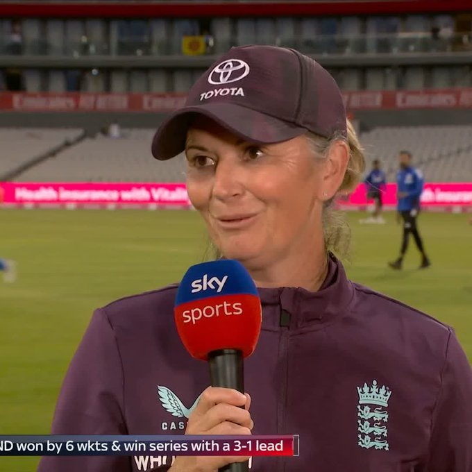Charlotte Edwards reflects on England's T20 series defeat to India. 📹 Credits: Twitter/SkyCricket