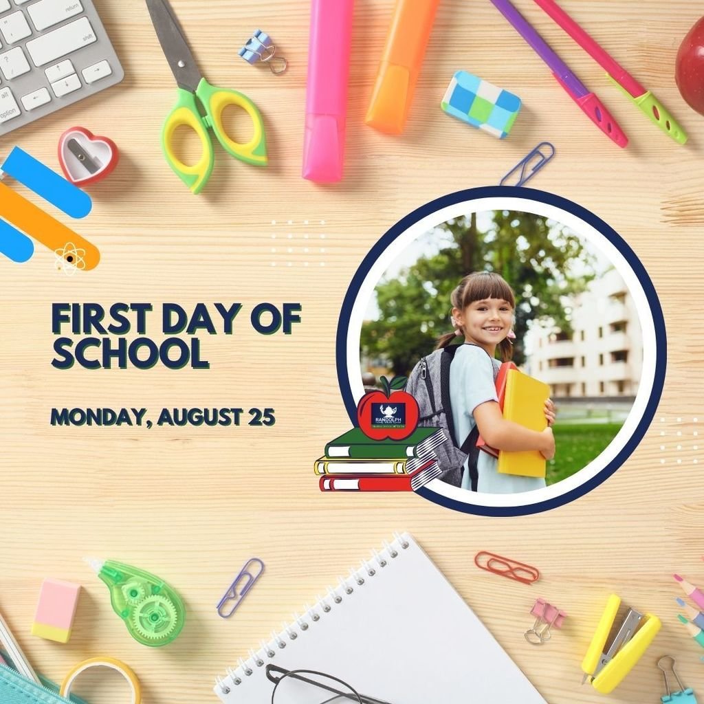Mark you Calendar!
First day of school for the 2025-2026 school year