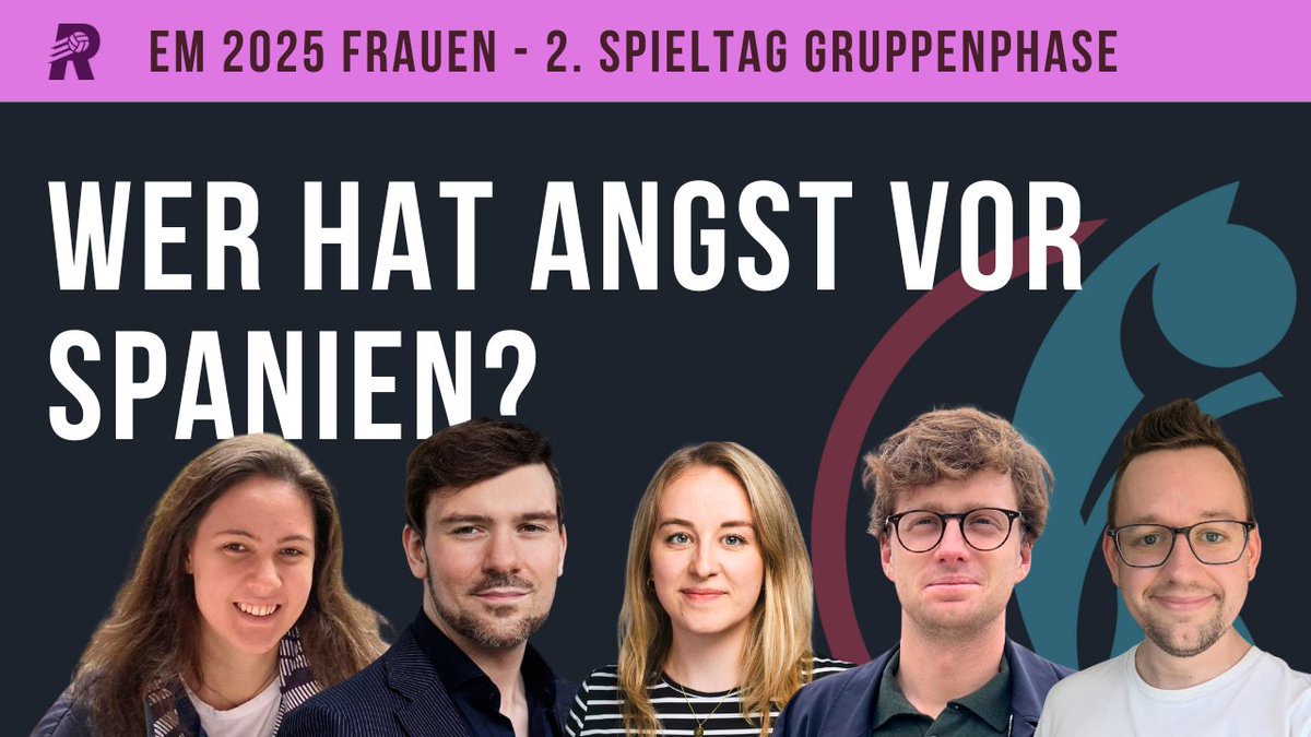 Rasenfunk (@rasenfunk) on Twitter photo Es spitzt sich zu in den Gruppen und nur der Weltmeister rennt in der Tordifferenz davon. Wir blicken mit <a href="/charlotte_bruch/">Charlotte Bruch</a>, Alina Ruprecht, <a href="/cc_eckner/">Dr. Constantin Eckner</a> und <a href="/FelixHa18/">Felix Haselsteiner</a> auf das Finale der Gruppenphase voraus: rasenfunk.de/nationalteams/…
#WEURO2025 Es spitzt sich zu in den Gruppen und nur der Weltmeister rennt in der Tordifferenz davon. Wir blicken mit <a href="/charlotte_bruch/">Charlotte Bruch</a>, Alina Ruprecht, <a href="/cc_eckner/">Dr. Constantin Eckner</a> und <a href="/FelixHa18/">Felix Haselsteiner</a> auf das Finale der Gruppenphase voraus: rasenfunk.de/nationalteams/…
#WEURO2025
