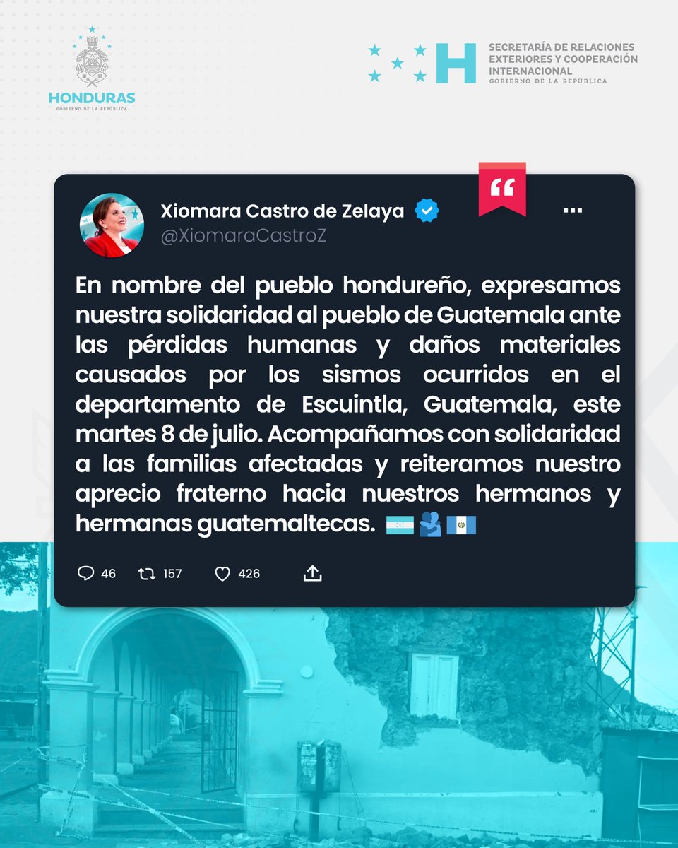 Cancillería Honduras tweet media