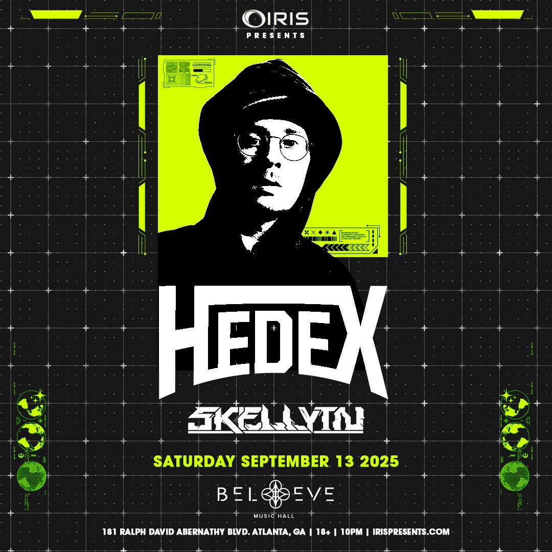 🚨 SHOW ANNOUNCEMENT 🚨

Get ready for a “System Shock”! ⚡️ Hedex is bringing the heat to Believe Music Hall on Saturday, September 13! 🔊

🎟 Tickets are on sale now, lock yours in! Who’s ready for the bass takeover?

👉 seetickets.us/irispresentshe…