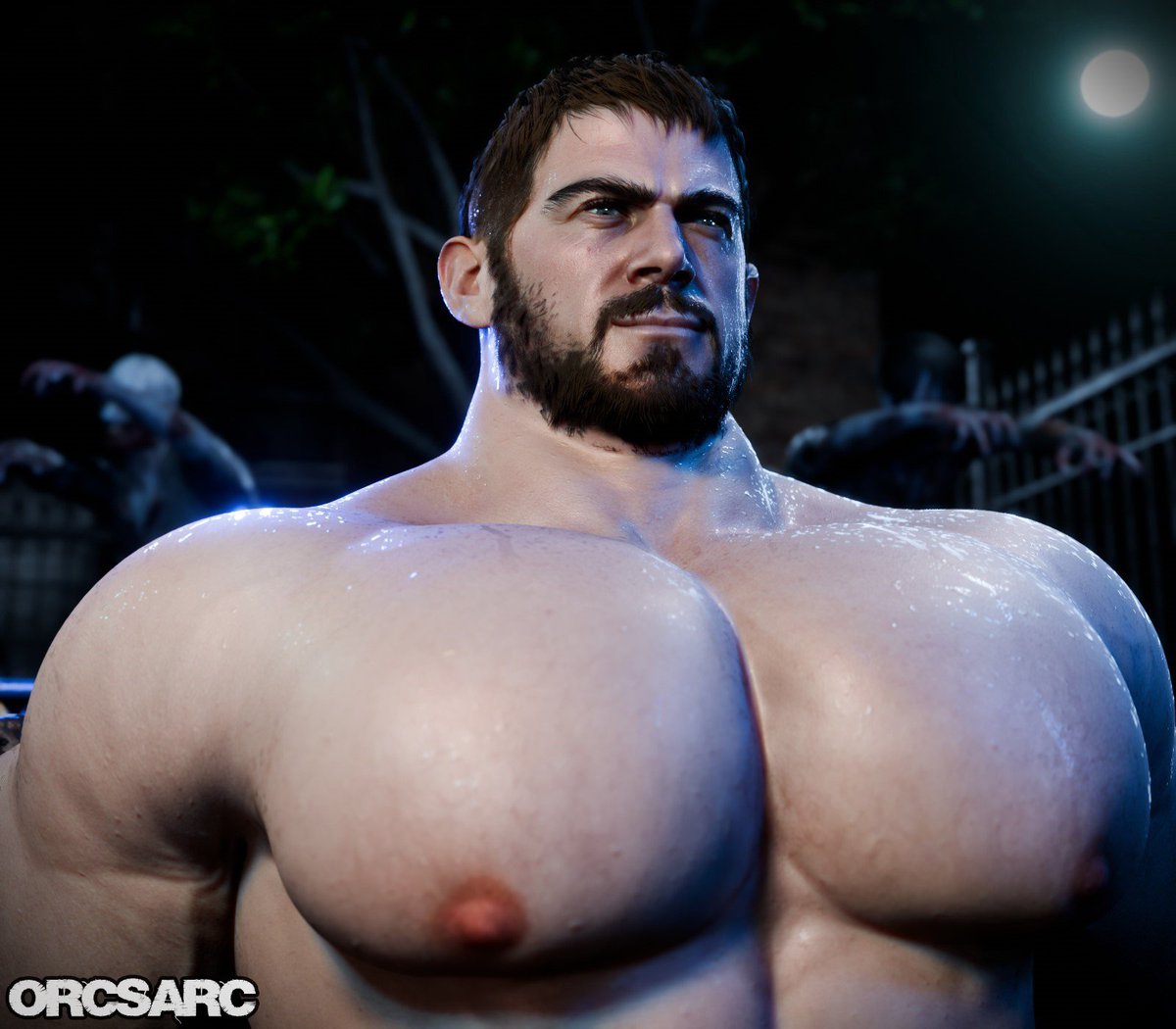 Here's a quick preview for the animation I'm working on! I learned a lot from it (especially fluid simulations and animation layers)

But yeah, Chris definitely needs a bra at this point 🫣