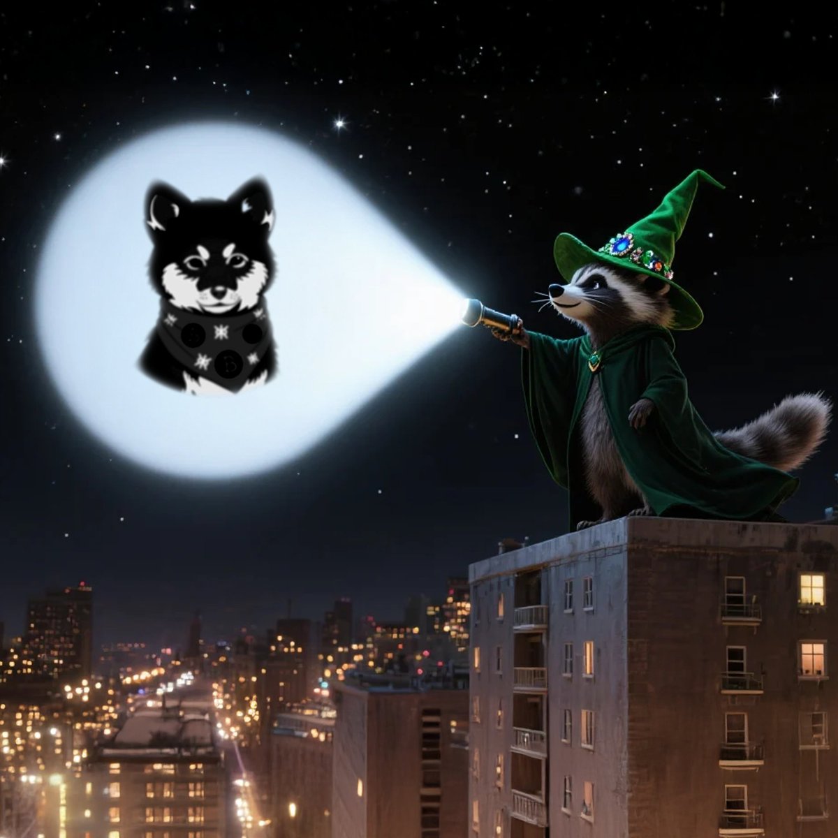 Quando os heróis comuns não são suficientes - Ricky acende sua deixa! O novo Cavaleiro das Trevas, sua entrada no palco da noite!
$LOBO