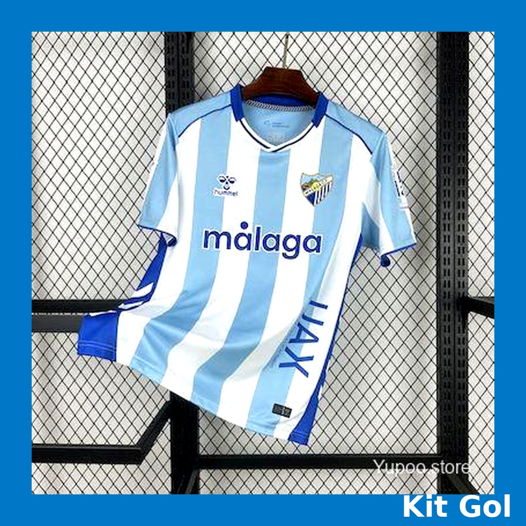 kitgolcamisetas's tweet photo. 🔵⚪️ Málaga CF 25/26 – fan edition by Joma. 
Rayas blanquiazules clásicas con sponsor “Málaga”  #MálagaCF #CamisetasFútbol #FanEdition https://t.co/1zOZRATAdI