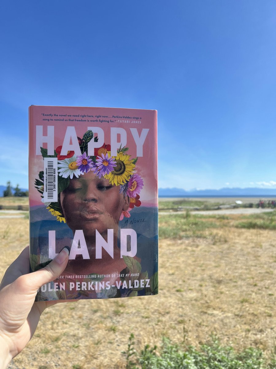 WPL books travel!
Happy Land by Dolen Perkins-Valdez at Rathtrevor Beach.

Find it here: tinyurl.com/5y63dyth