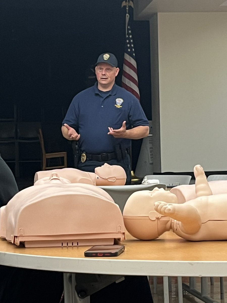 Thanks to our head softball coach Buck Davidson, who is a member of the Wheeling Fire Department, for teaching a CPR course to our coaches today.