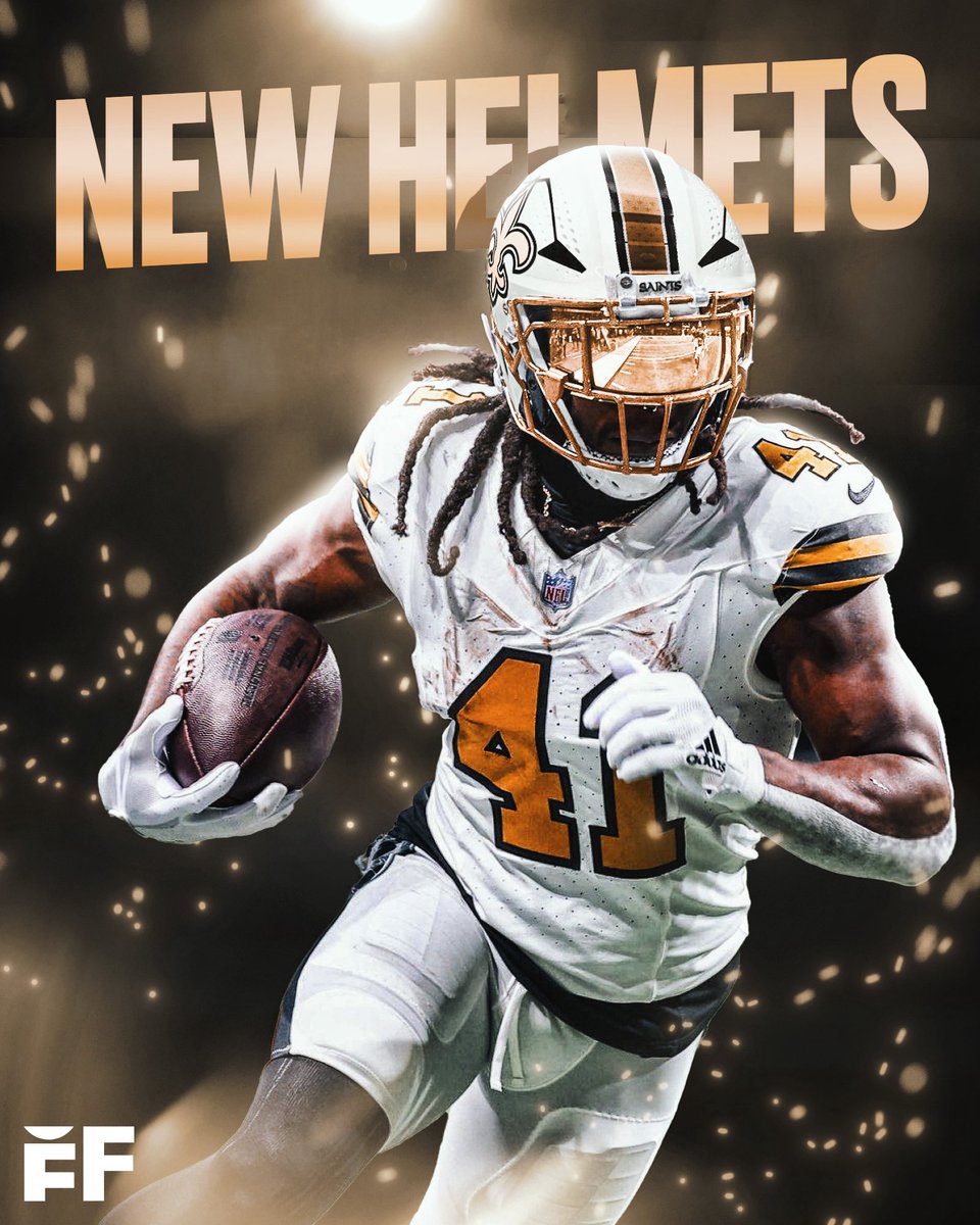 The Saints unveiled a new alternate helmet today⚜️