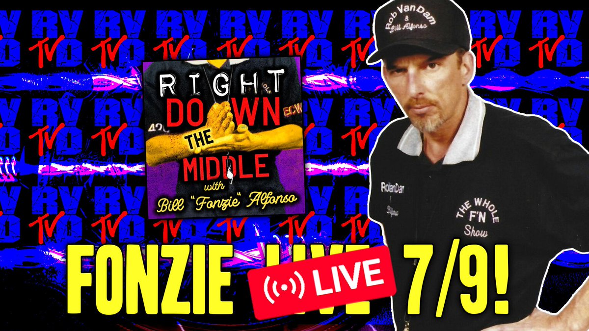 Rob Van Dam (@therealrvd) on Twitter photo ๐จ LIVESTREAM UPDATE ๐จ We going LIVE AT 8 PM ET NOW! Join <a href="/AlfonsoBill/">Bill Alfonso</a> & <a href="/DominicDeAngelo/">Dominic DeAngelo</a> for a LIVE episode of #RightDownTheMiddle!
RVDTV (dot) com - Daddy! ๐จ LIVESTREAM UPDATE ๐จ We going LIVE AT 8 PM ET NOW! Join <a href="/AlfonsoBill/">Bill Alfonso</a> & <a href="/DominicDeAngelo/">Dominic DeAngelo</a> for a LIVE episode of #RightDownTheMiddle!
RVDTV (dot) com - Daddy!
