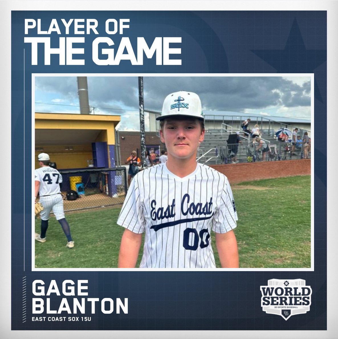 ⭐️Player of the Game⭐️

Gage Blanton
East Coast Sox 15U
#NashvilleWS
